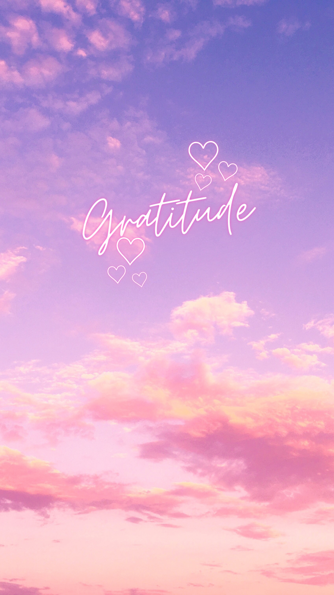 Gratitude Sunset - Phone Wallpaper